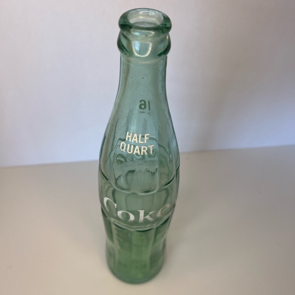 Vintage Coca Cola Green Glass Bottle 16 fl. oz. 1/2 Quart - Picture 14 of 16